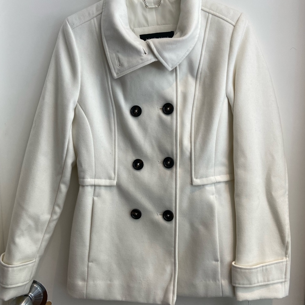 NWT black rivet coat | Wilson leather